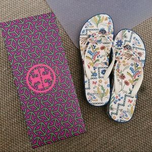 Tory Burch cut out wedge Flip Flops